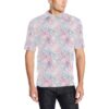 Dahlia Pattern Print Design 01 Men Polo Shirt