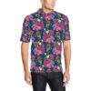 Dahlia Pattern Print Design Dh01 Men Polo Shirt