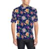Dahlia Pattern Print Design Dh010 Men Polo Shirt