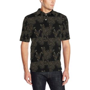 Dahlia Pattern Print Design Dh04 Men Polo Shirt