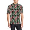 Dahlia Pattern Print Design Dh06 Men Polo Shirt