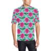 Dahlia Pattern Print Design Dh08 Men Polo Shirt