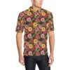 Daisy Gerbera Print Pattern Men Polo Shirt