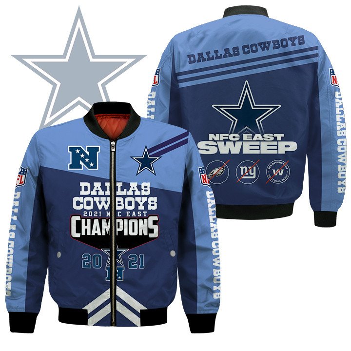 Dallas Cowboys Nfc East Sweep Champions Bomber Jacket Dallas Cowboys Nfc East Sweep Champions Bomber Jacket