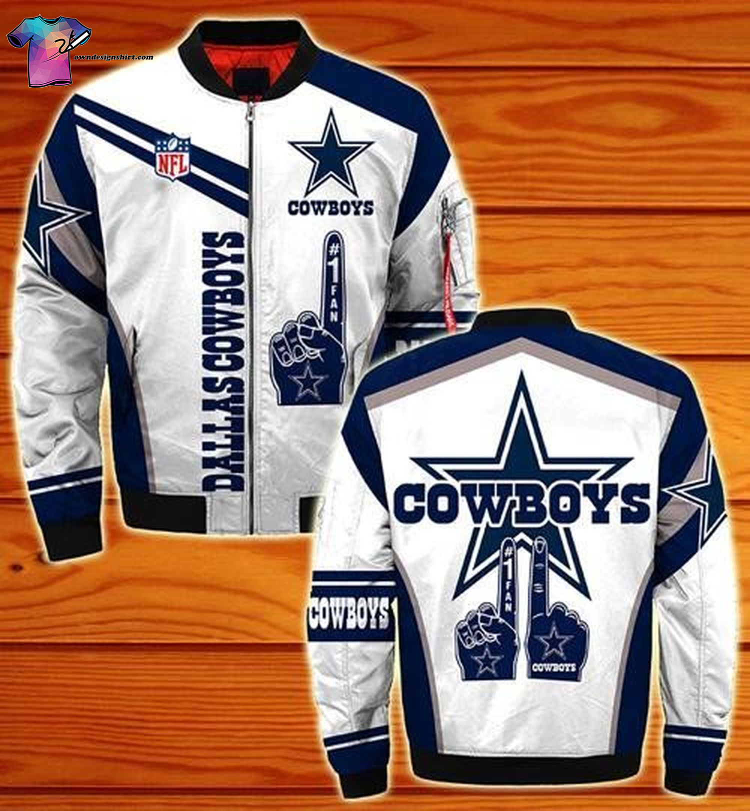 Dallas Cowboys Nfl All Over Printed Bomber Jacket Dallas Cowboys Nfl All Over Printed Bomber Jacket