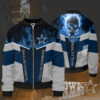 Dallas Cowboys Skull All Over Printed Bomber Jacket