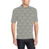 Damask Grey Elegant Print Pattern Men Polo Shirt