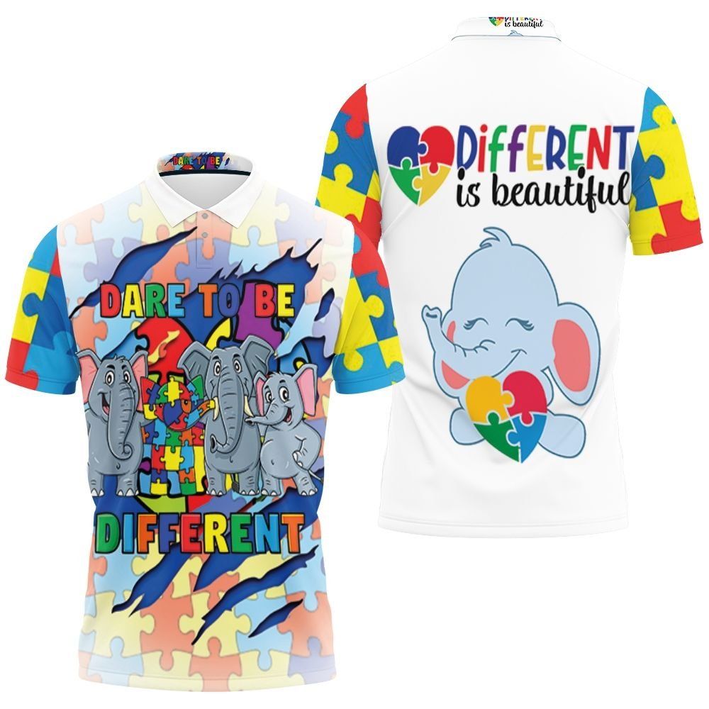 Dare To Be Different Elephant Family Polo shirt Dare To Be Different Elephant Family Polo shirt