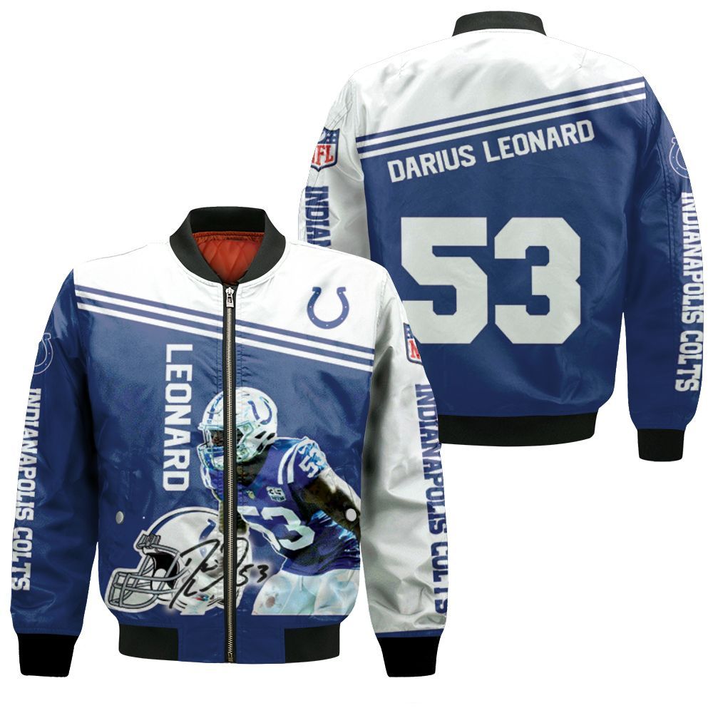 Darius Leonard Colts 3D T Shirt Hoodie Bomber Jacket Darius Leonard Colts 3D T Shirt Hoodie Bomber Jacket