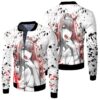 Darling In The Franxx Zero Two 3D Printed Hoodie Bomber Jacket