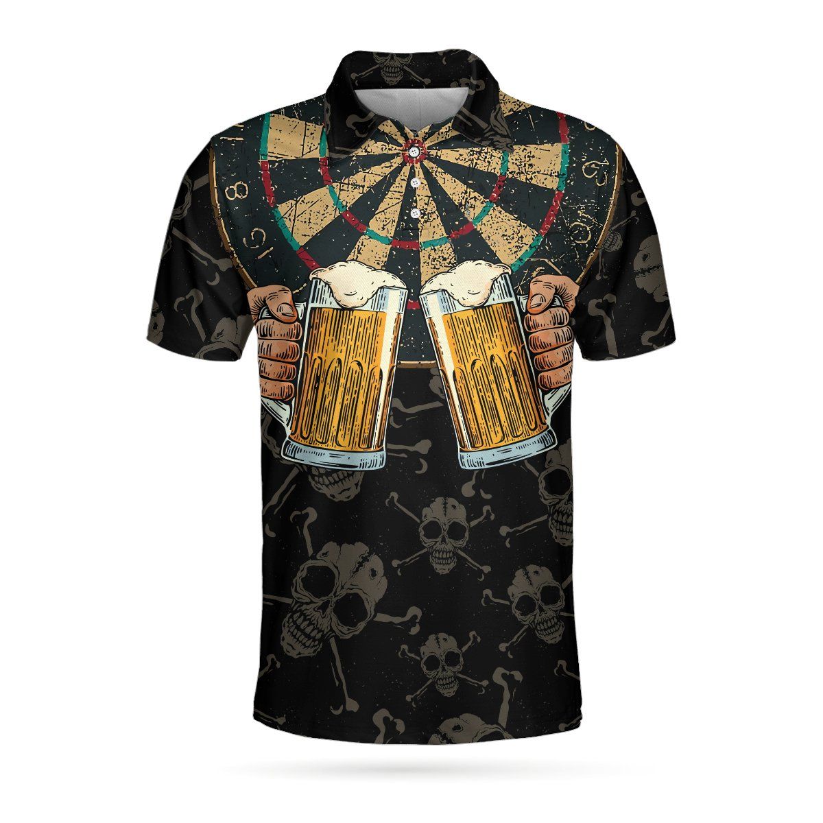 Darts And Beer That’S Why I’M Here 3D Short Sleeve Polo Shirt Darts And Beer That’S Why I’M Here 3D Short Sleeve Polo Shirt
