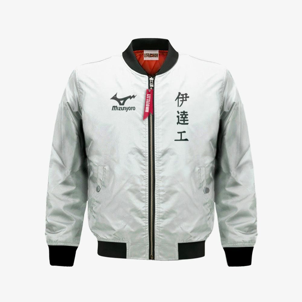 Date Tech Bomber Jacket Custom Haikyuu Cosplay Costumes Bomber Jacket Date Tech Bomber Jacket Custom Haikyuu Cosplay Costumes Bomber Jacket