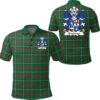 Daylwyn (or Bushe) Wales Polo Shirt - Welsh National Tartan A7