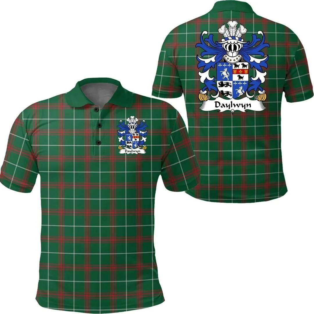 Daylwyn (or Bushe) Wales Polo Shirt - Welsh National Tartan A7 Daylwyn (or Bushe) Wales Polo Shirt - Welsh National Tartan A7
