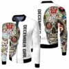 December Girl Skull 3D T Shirt Hoodie Sweater Jersey Bomber Jacket Model 1750 Bomber Jacket
