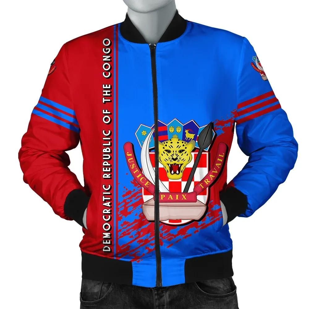 Democratic Republic Of The Congo Coat Of Arms Men Bomber Jacket Quarter Style J71 Bomber Jacket Democratic Republic Of The Congo Coat Of Arms Men Bomber Jacket Quarter Style J71 Bomber Jacket
