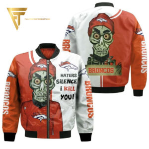 Denver Broncos Haters Silence I Kill You Achmed Bomber Jacket