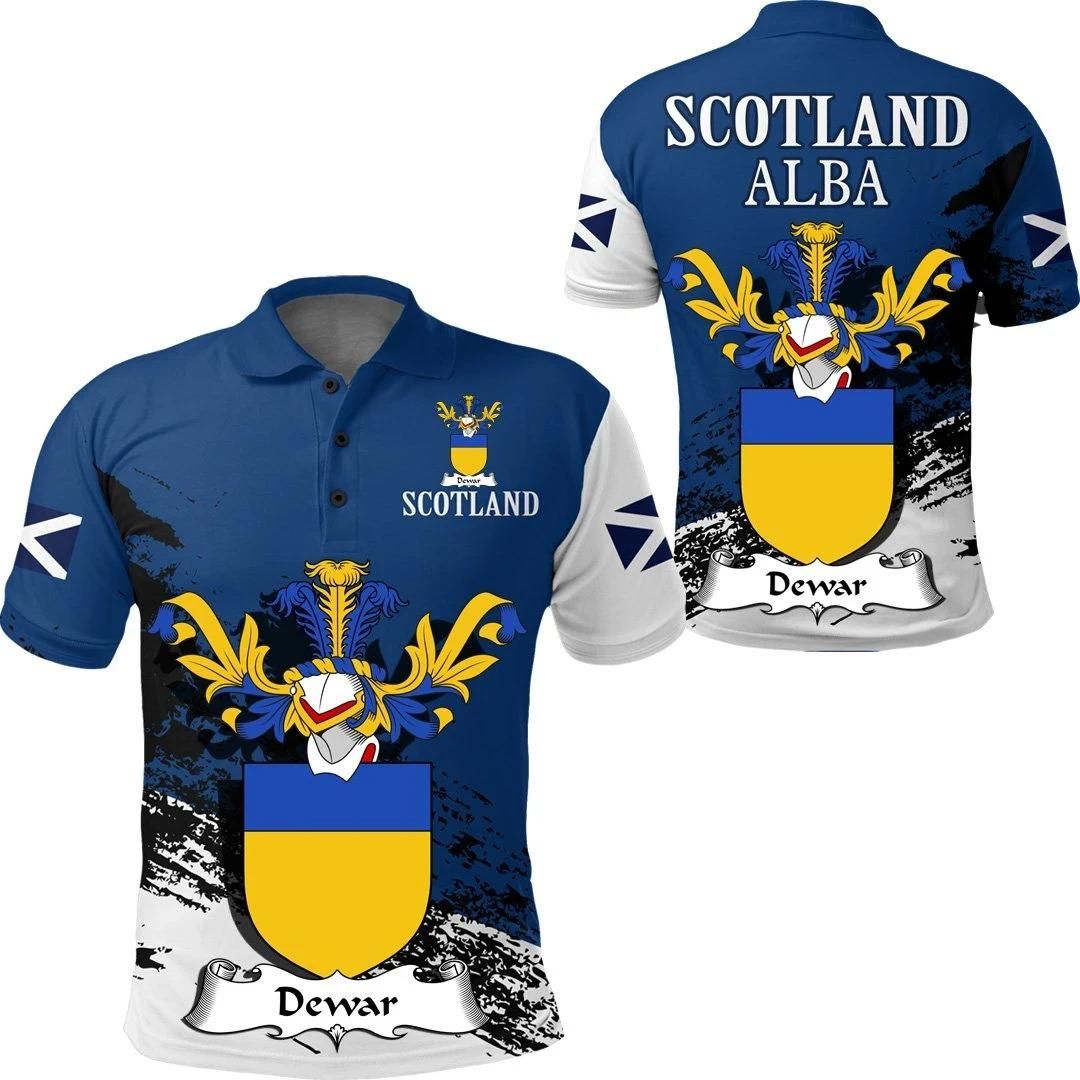 Dewar Scottish Family Crest Scotland Special Polo Shirt - Golf Shirt A7 Dewar Scottish Family Crest Scotland Special Polo Shirt - Golf Shirt A7