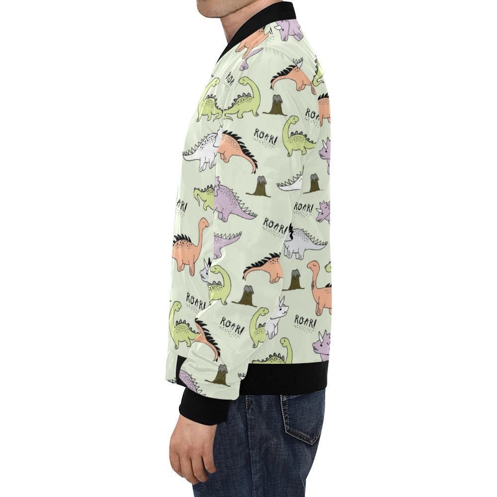 Dino-Roar-Dinosaur-Pattern-Print-Mens-Bomber-Jacket-1