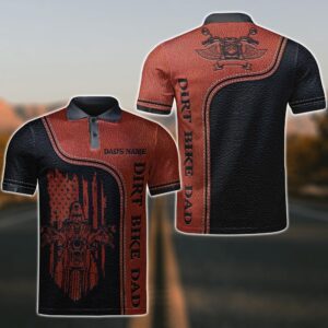 Dirt Bike Dad Father’S Day Polo Shirt