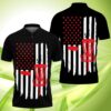 Disc Golf American Flag Polo Shirt #Kv