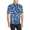 Dog Bone Pattern Print Design 03 Men Polo Shirt