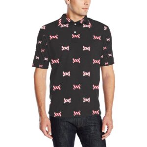 Dog Bone Pattern Print Design 04 Men Polo Shirt