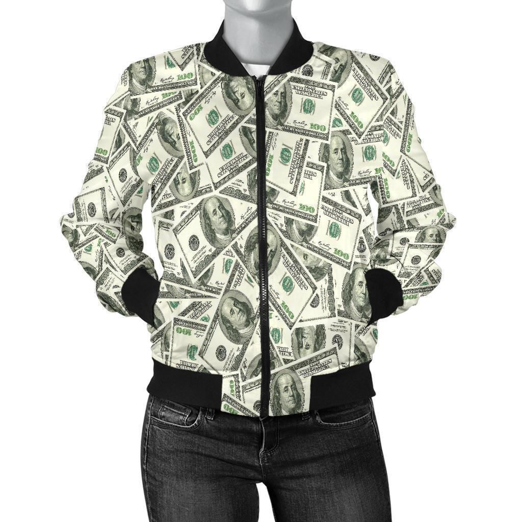 Dollar-Money-Pattern-Print-Women-Casual-Bomber-Jacket-1