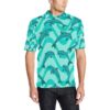 Dolphin Wave Print Men Polo Shirt