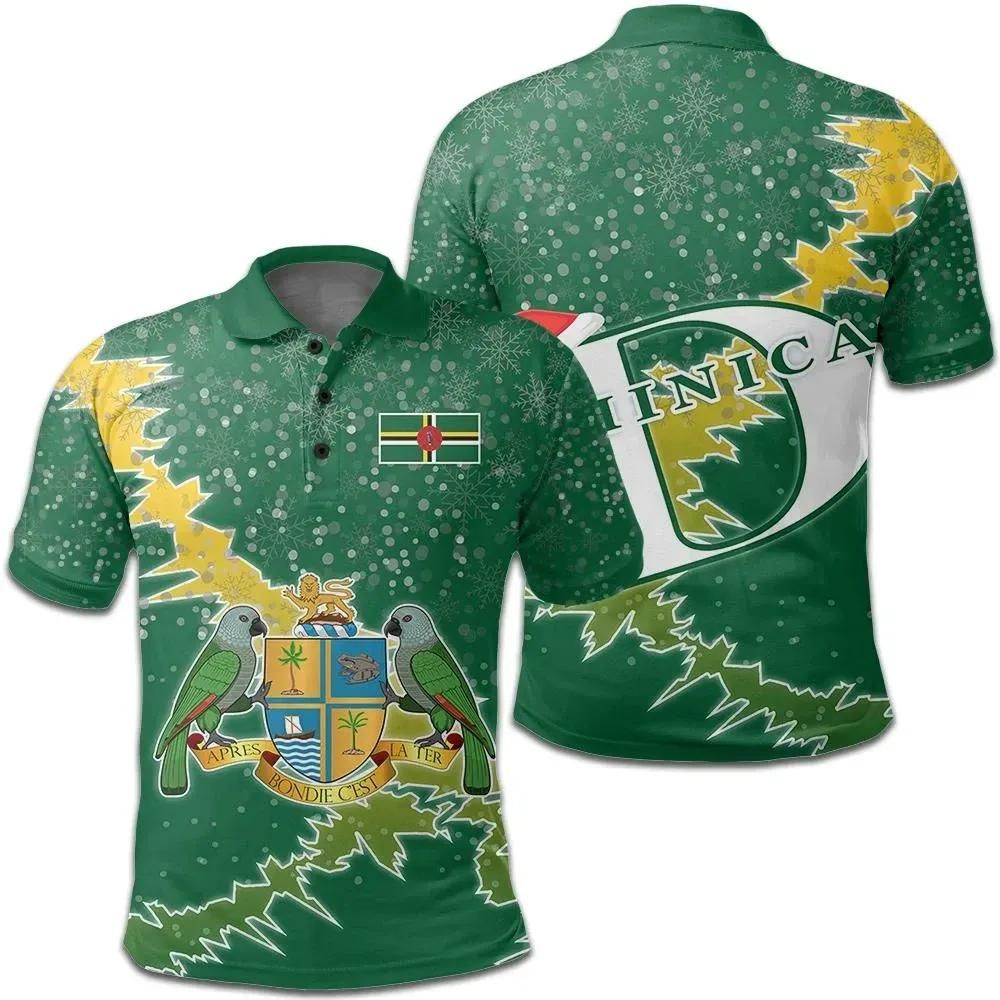 Dominica Christmas Coat Of Arms Polo Shirt X Style J78 Dominica Christmas Coat Of Arms Polo Shirt X Style J78