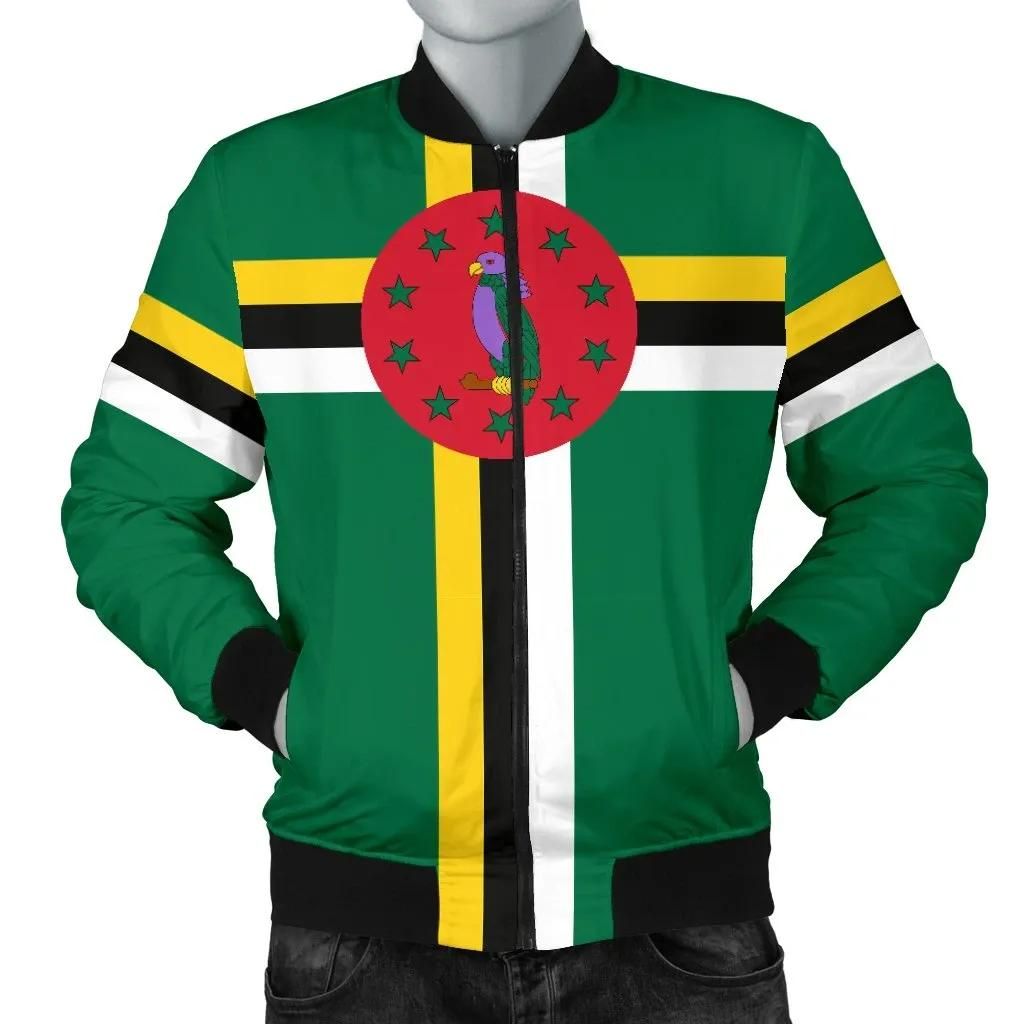 Dominica Flag Men's Bomber Jacket A31 Bomber Jacket Dominica Flag Men's Bomber Jacket A31 Bomber Jacket