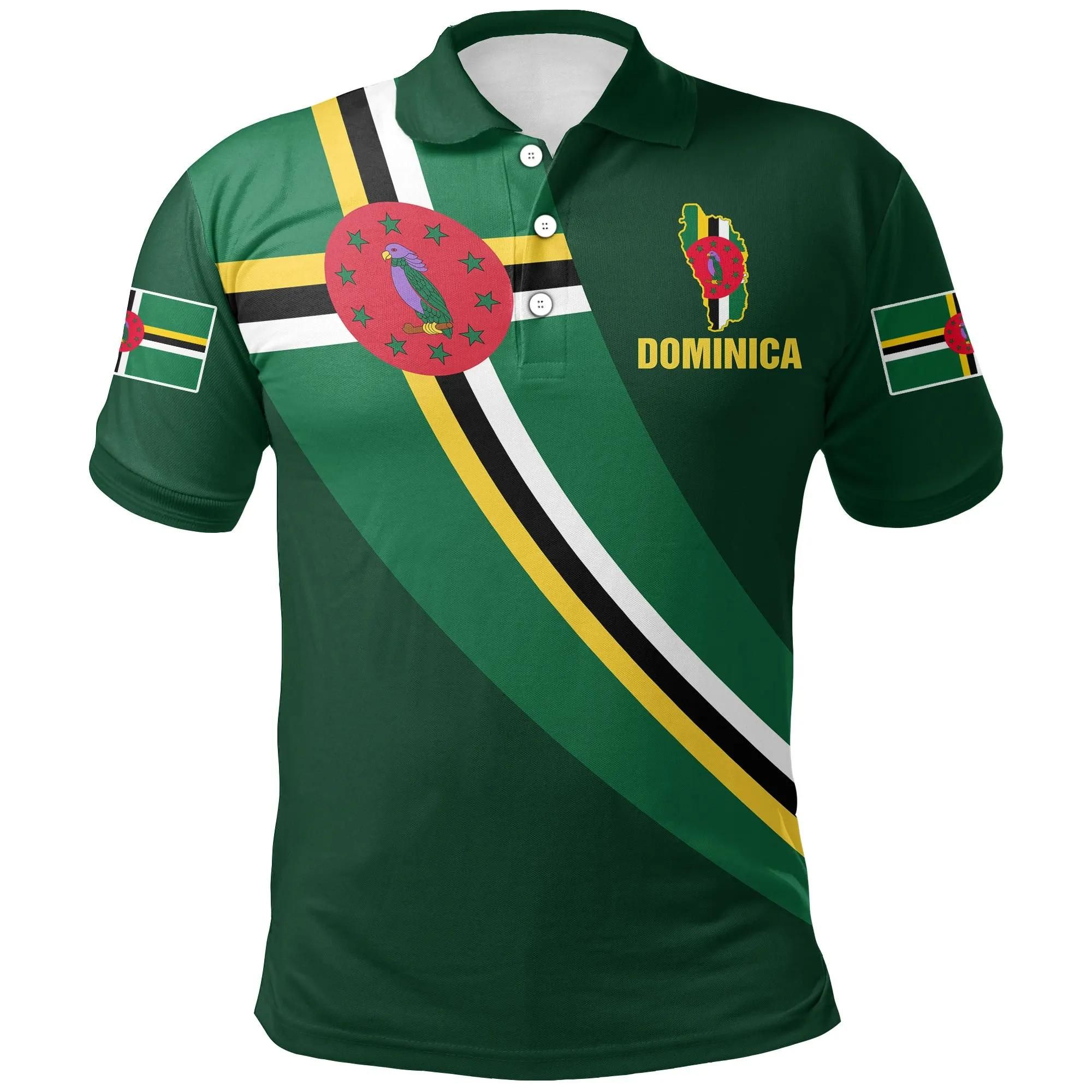 Dominica Polo Shirt Special Flag A21 Dominica Polo Shirt Special Flag A21