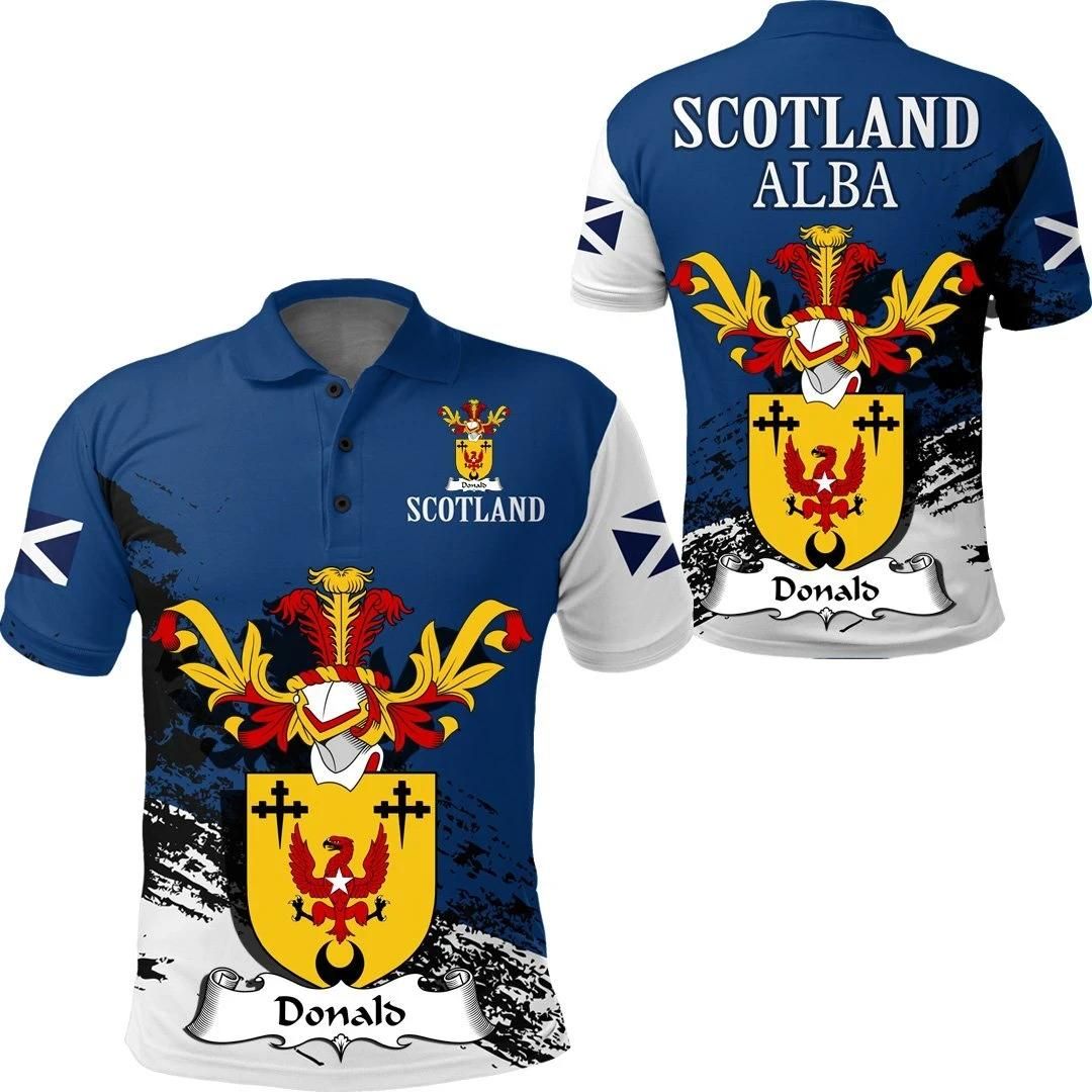 Donald Scottish Family Crest Scotland Special Polo Shirt - Golf Shirt A7 Donald Scottish Family Crest Scotland Special Polo Shirt - Golf Shirt A7