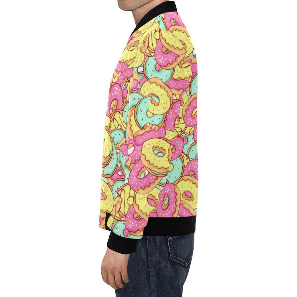 Donut-Colorful-Pattern-Print-Mens-Bomber-Jacket-1