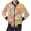 Donut Colorful Pattern Print Mens Bomber Jacket