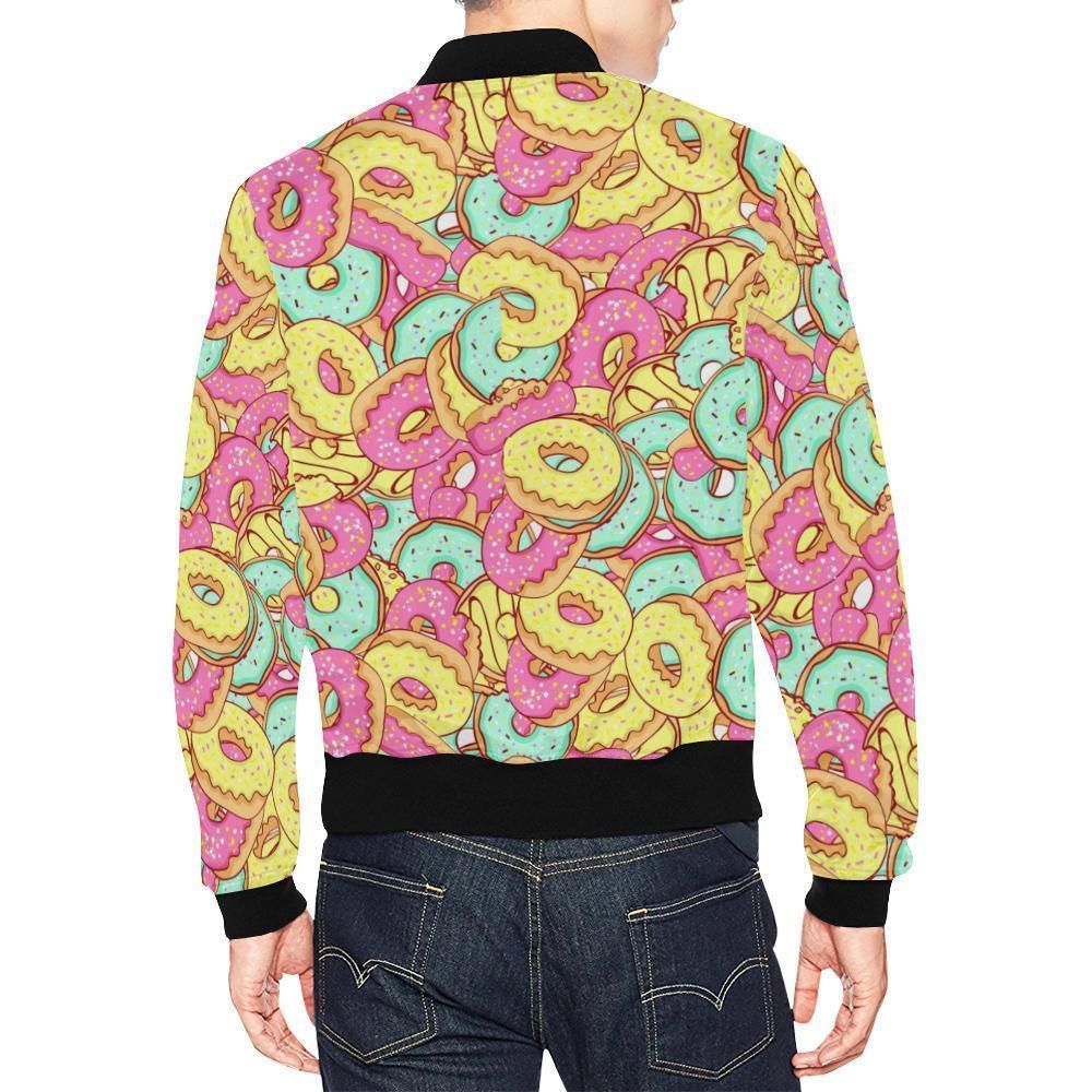 Donut-Colorful-Pattern-Print-Mens-Bomber-Jacket-2