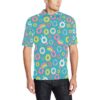 Donut Pattern Print Design Dn013 Men Polo Shirt