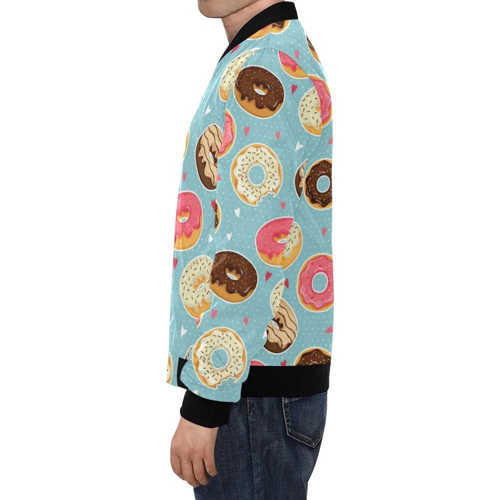 Donut-Pattern-Print-Mens-Bomber-Jacket-1