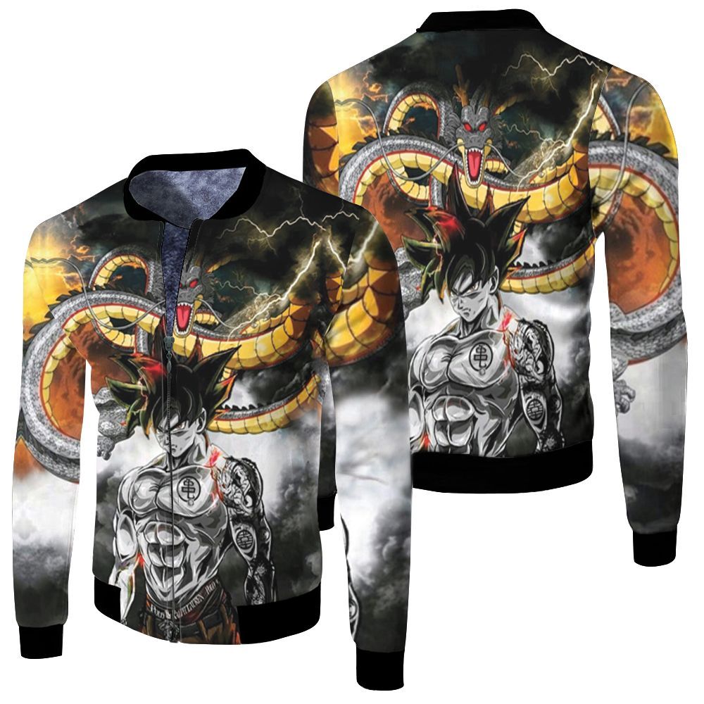 Dragon Ball Z Goku All Printed Style 3D Bomber Jacket Dragon Ball Z Goku All Printed Style 3D Bomber Jacket