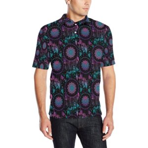 Dream Catcher Boho Mandala Men Polo Shirt