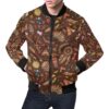 Dream Catcher Native American Boho Feather Pattern Print Mens Bomber Jacket