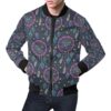 Dream Catcher Vintage Feather Pattern Print Mens Bomber Jacket