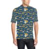 Drum Set Pattern Print Design 03 Men Polo Shirt