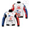 Ducati Moto Gp Motorcycle Racing Team Red Blue Mix Color 3D Bomber Jacket
