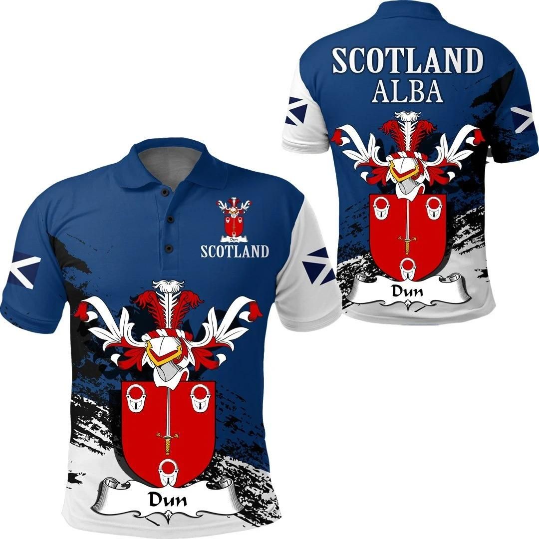 Dun Scottish Family Crest Scotland Special Polo Shirt - Golf Shirt A7 Dun Scottish Family Crest Scotland Special Polo Shirt - Golf Shirt A7