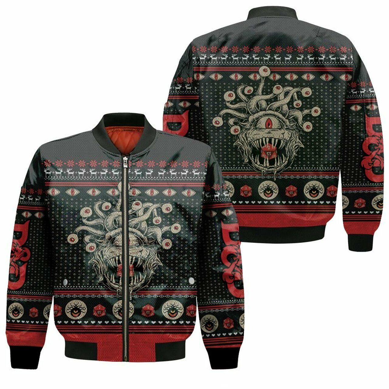 Dungeons And Dragons Beholder Christmas Knitting 3D T Shirt Hoodie Sweater Jersey Bomber Jacket Model 2012 Bomber Jacket Dungeons And Dragons Beholder Christmas Knitting 3D T Shirt Hoodie Sweater Jersey Bomber Jacket Model 2012 Bomber Jacket