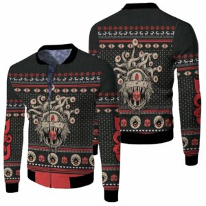 Dungeons And Dragons Beholder Christmas Knitting 3D T Shirt Hoodie Sweater Jersey Bomber Jacket Model 2013 Bomber Jacket