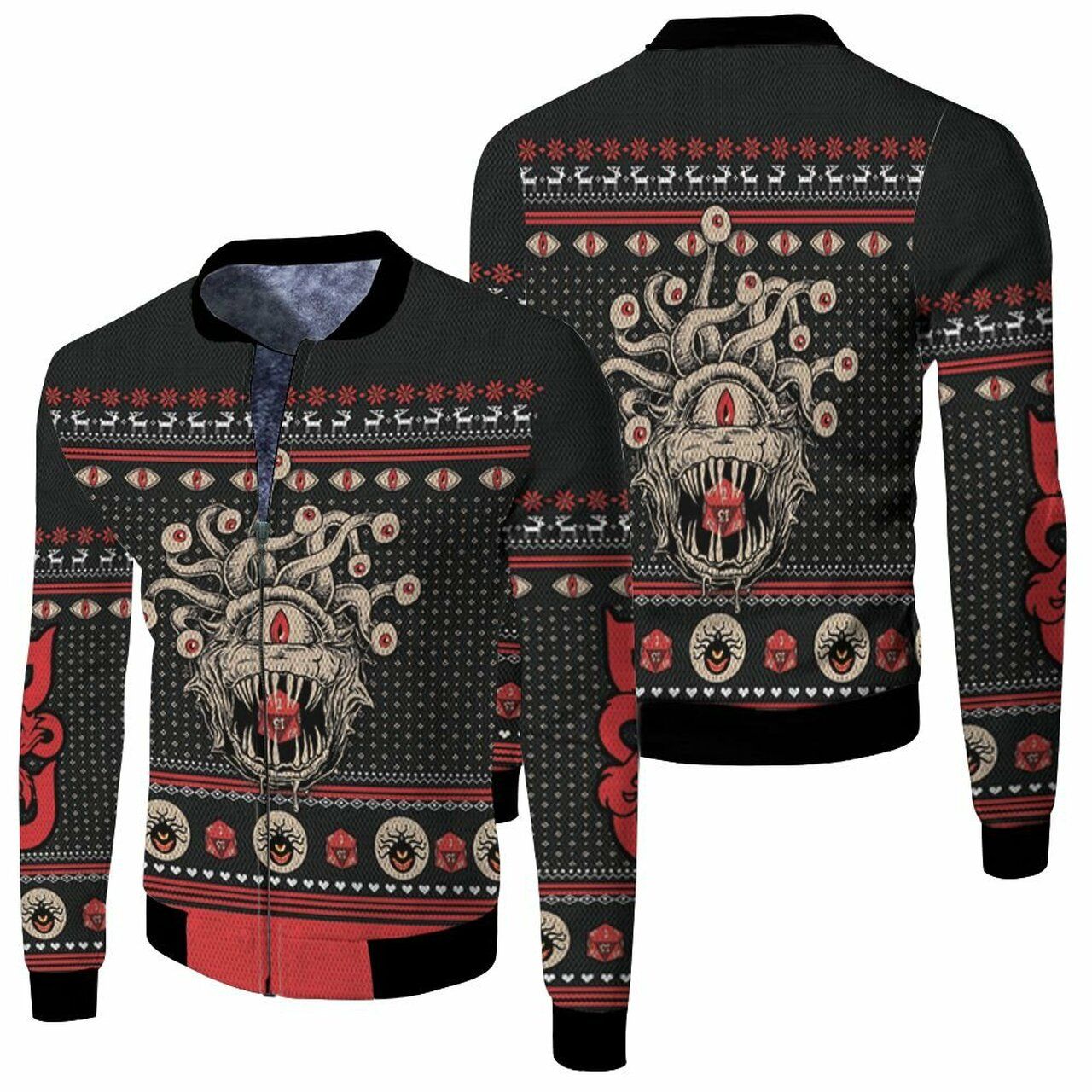 Dungeons And Dragons Beholder Christmas Knitting 3D T Shirt Hoodie Sweater Jersey Bomber Jacket Model 2013 Bomber Jacket Dungeons And Dragons Beholder Christmas Knitting 3D T Shirt Hoodie Sweater Jersey Bomber Jacket Model 2013 Bomber Jacket