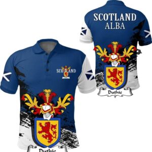 Duthie Scottish Family Crest Scotland Special Polo Shirt - Golf Shirt A7