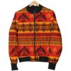 Eagle Native American Pattern Print Women Casual Bomber Jacket